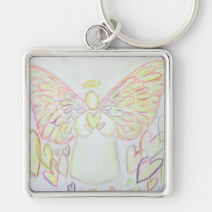 Porte-clés Ange Gardien des Cœurs Pendentif Person