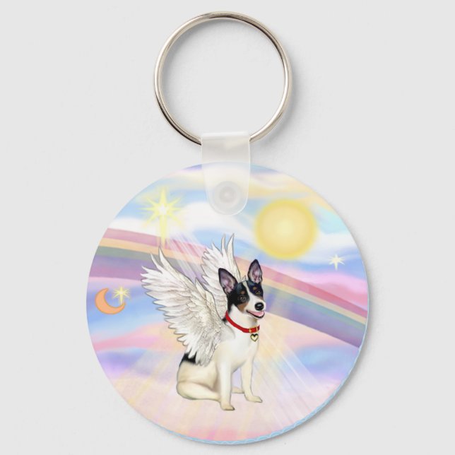 Porte-clés Ange Rat Terrier (Recto)