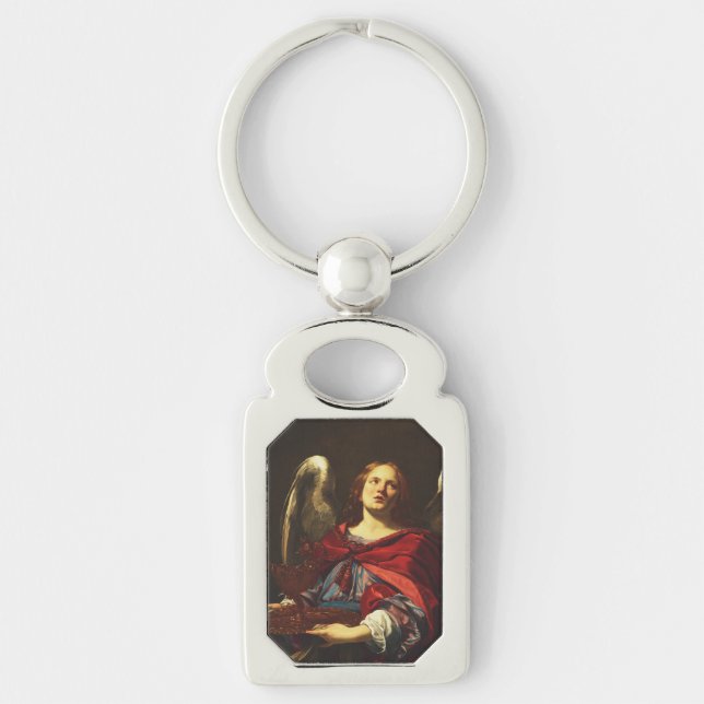 Porte-clés Ange tenant le vase et la serviette  (Devant)