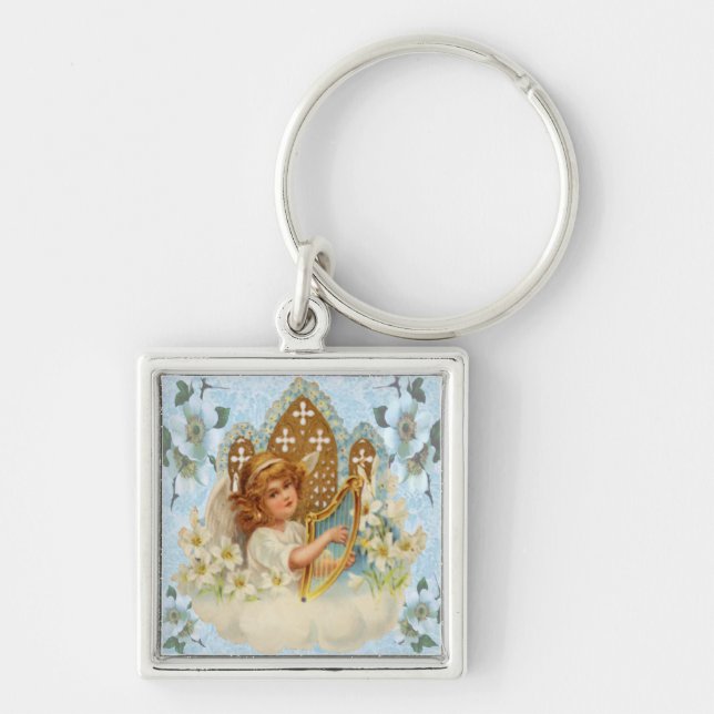 Porte-clés Angel Dans Le Porte - clé Nuageux (Devant)