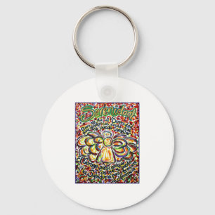 Porte-clés Angel de prière de sérénité (texte espagnol)