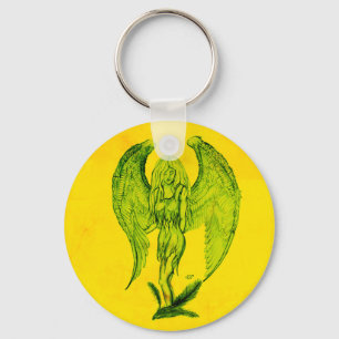 Porte-clés Angel en style tatouage