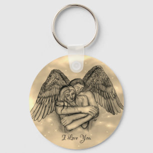 Porte-clés Angel Eros en amour, Je t'aime