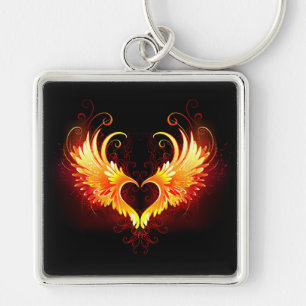 Porte-clés Angel Fire Heart with Wings