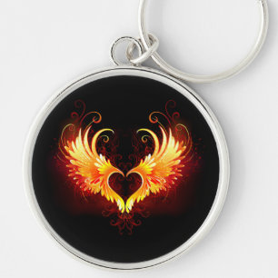 Porte-clés Angel Fire Heart with Wings