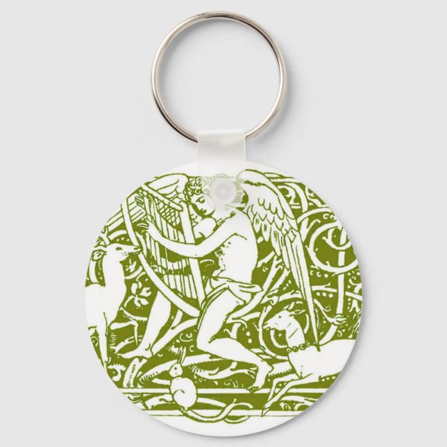 Porte-clés Angel Jouer une harpe (Recto)