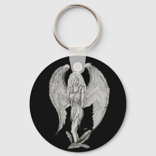 Porte-clés Angel noir et blanc