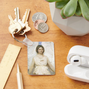 Porte-clés Angel par Abbott Thayer, Art Victorien Vintage