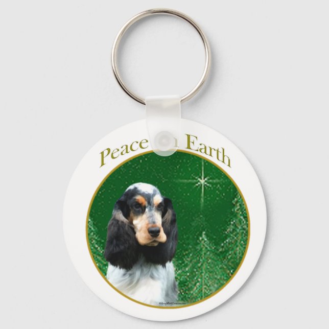 Porte-clés Anglais Cocker Spaniel (roan Peace) (Recto)