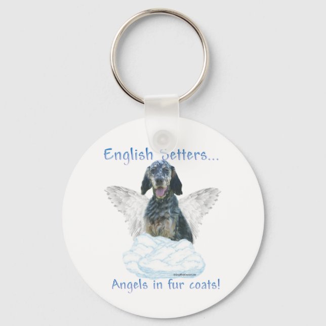 Porte-clés Anglais Setter Angel Porte - clé (Recto)