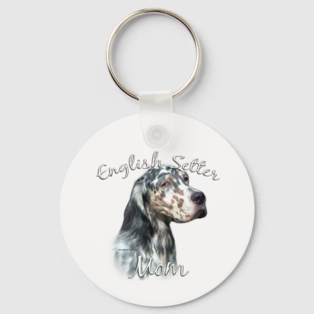 Porte-clés Anglais Setter Mom 2 (Recto)
