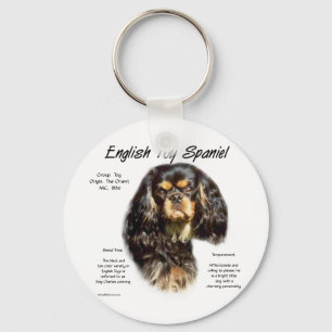 Porte-clés Anglais Toy Spaniel (roi charles) Histoire Design