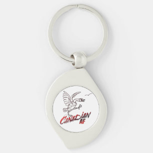 Porte-clés Angry Canada Goose Canadian AF sticker
