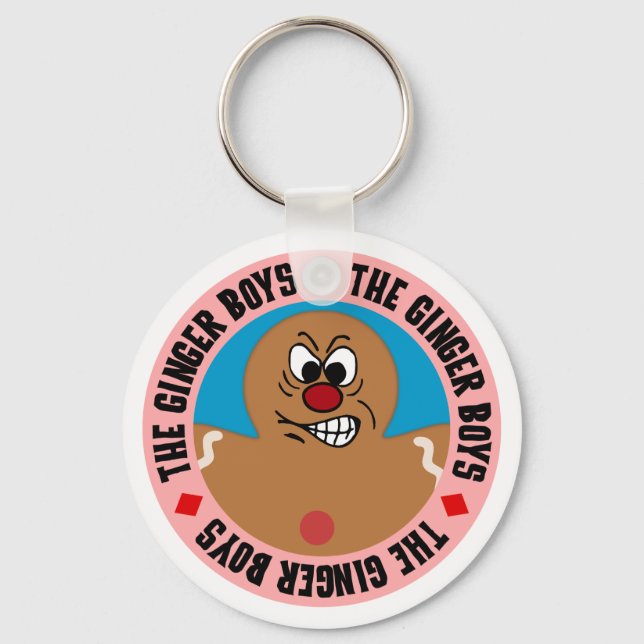 Porte-clés Angry Gingerbread Homme Cookie (Recto)