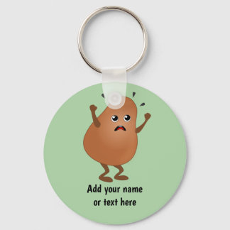 Porte-clés Angry Potato - an annoyed little spud - your name 