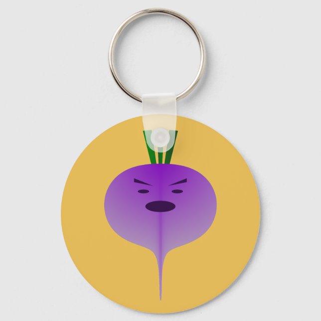 Porte-clés Angry Turnip par Kenneth Yoncich (Recto)