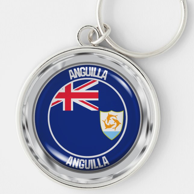 Porte-clés Anguilla Round Emblem (Devant)