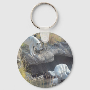 Porte-clés Animal d'amour de paix de pays de nature de forêt