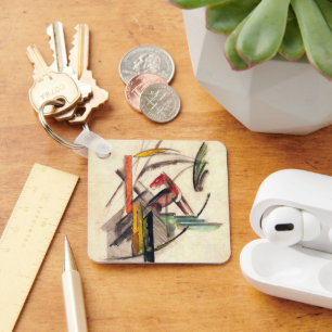 Porte-clés Animal de Franz Marc, Art Expressionniste Vintage