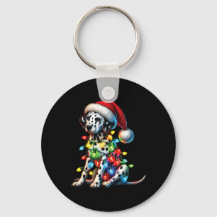 Porte-clés Animaux Amoureux des animaux Dalmatien Chien Santa