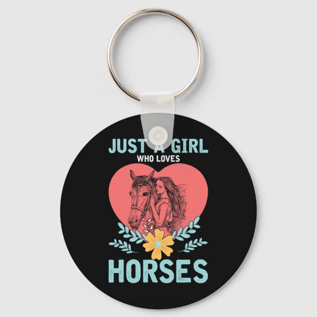 Porte-clés Animaux Cadeaux Cheval équitation Femmes Cheval (Recto)