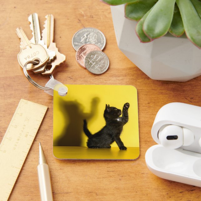 Porte-clés Animaux de bébés cutest | Black Cat Jouer (Bureau)