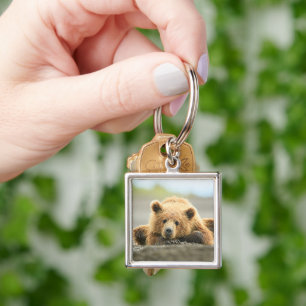 Porte-clés Animaux de bébés cutest   Cub d'ours Brown côtier