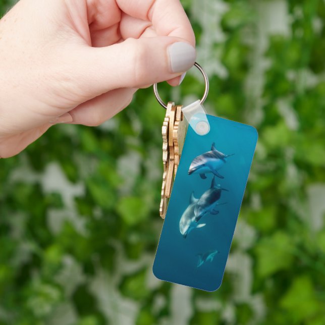 Porte-clés Animaux de bébés cutest | Famille de dauphins (main)