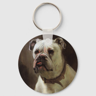 Porte-clés Animaux de compagnie vintage, portrait de chiot Bo