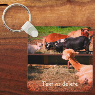 Porte-clés Animaux de ferme amis Nature Personnalisée