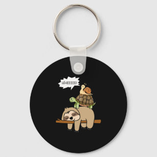 Porte-clés Animaux de zoo cadeau escargot tortue paresseux pe
