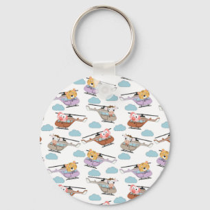 Porte-clés Animaux mignons En Motif Hélicoptère