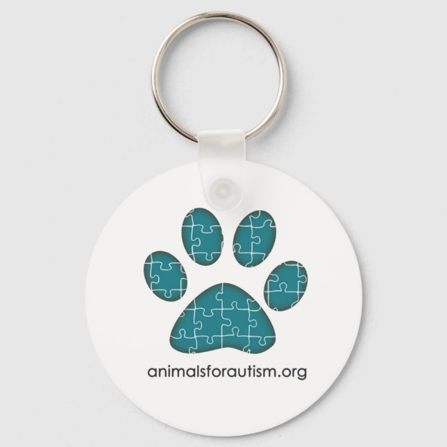 Porte-clés Animaux pour l'autisme Logo Porte - clé (Recto)