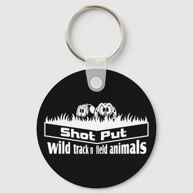 Porte-clés animaux sauvages de piste et de champ (Recto)