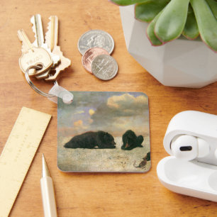 Porte-clés Animaux Vintage, Grizzlis par Albert Bierstadt