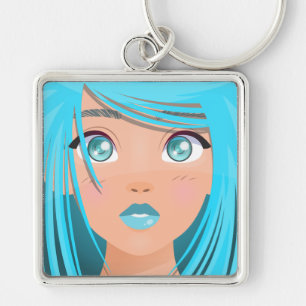 PORTE-CLÉS ANIME CARTOON GIRL
