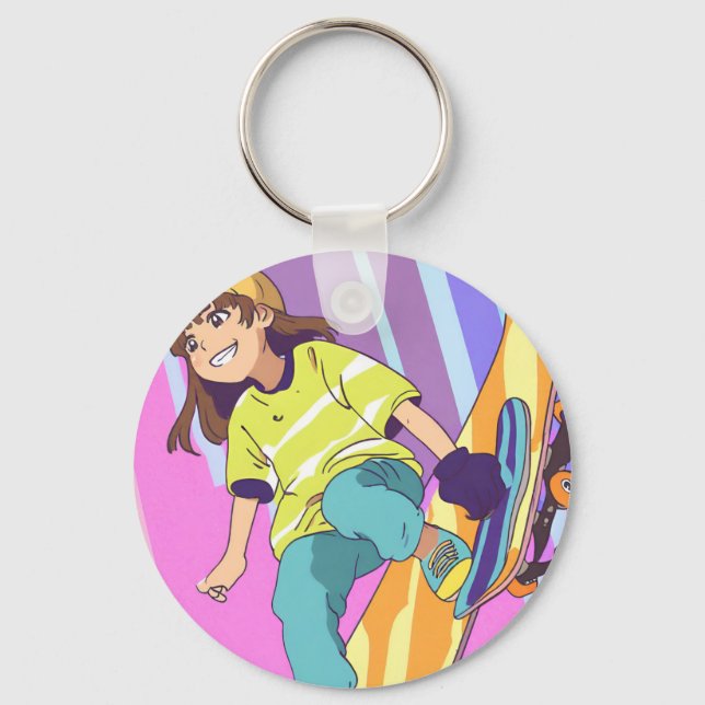 Porte-clés Anime Fille HAMbyWhiteGlove  (Recto)