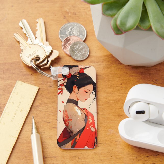 Porte-clés Anime Girl Geisha (Bureau)