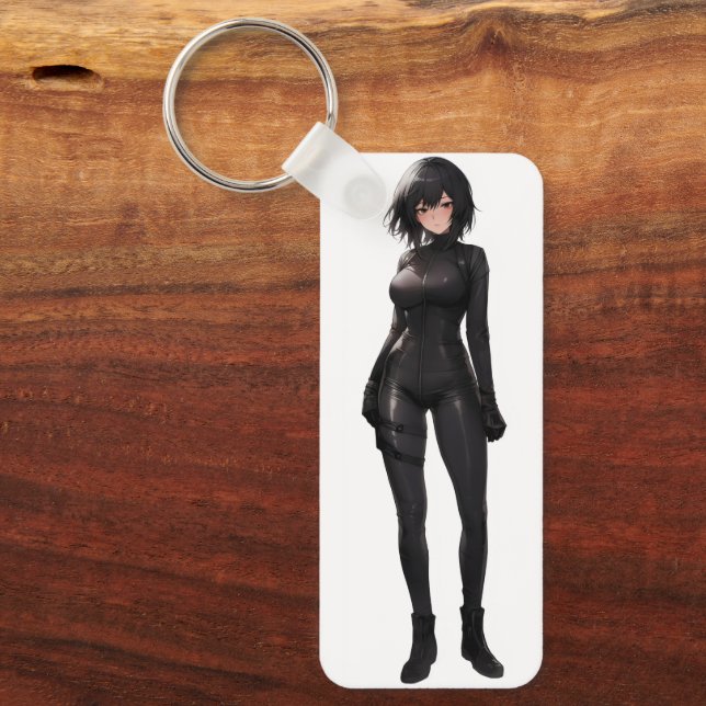Porte-clés Anime Girl in Bodysuit (Recto)