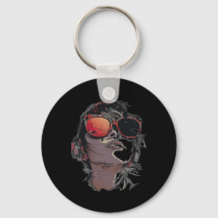 Porte-clés Anime Manga Graphisme Lunettes de soleil Art Anime
