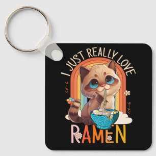 Porte-clés Anime Merch Kawaii Vraiment Aimer Ramen Nood Japon