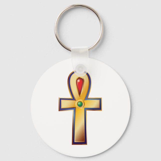 Porte-clés Ankh - Le symbole de la vie de l'Égypte antique (Recto)