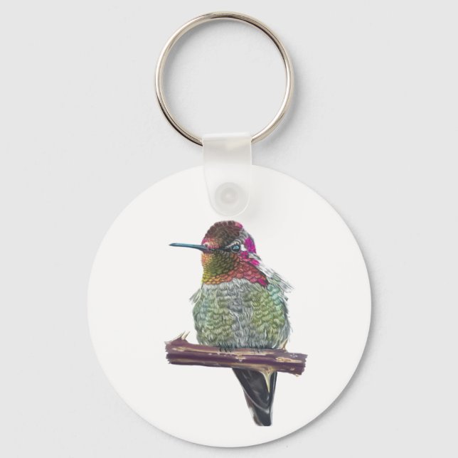 Porte-clés Anna’s Hummingbird porte - clé (Recto)