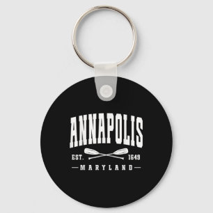 Porte-clés Annapolis Maryland Établ. 1649 Rames Croisées Voil