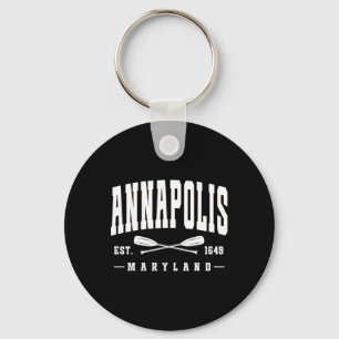 Porte-clés Annapolis Maryland Établie en 1649 Rames Croisées 