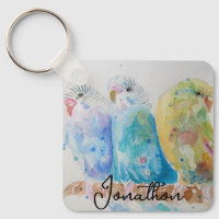 Anneau clé d'art de l'Australian Bird Budgie Water
