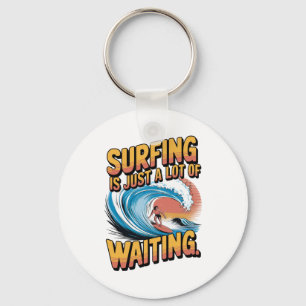 Porte-clés Anneau de clé de surfer vintage rétro pour les ama