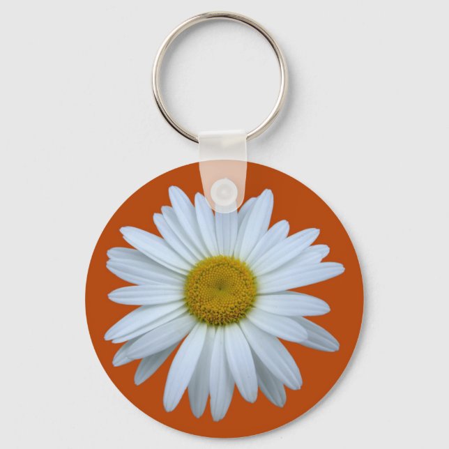 Porte-clés anneau de clé marguerite (Recto)