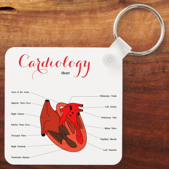 Porte-clés "Anneau de clés de cardiologie" (Verso)