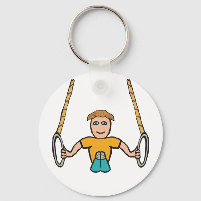 Porte-clés Anneaux de gymnastique (Recto)